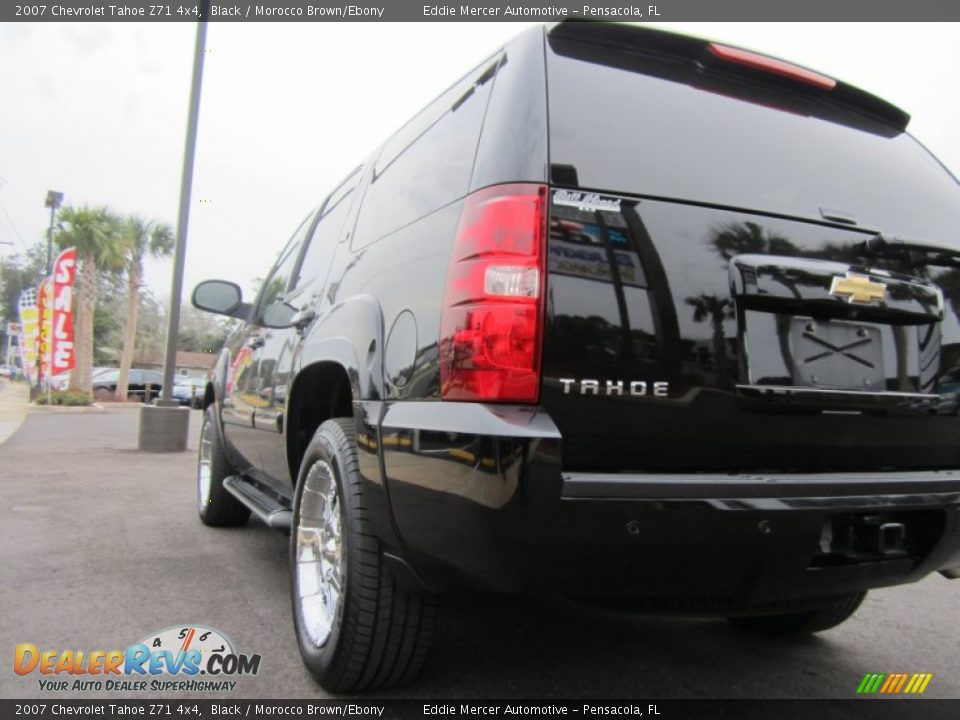 2007 Chevrolet Tahoe Z71 4x4 Black / Morocco Brown/Ebony Photo #10