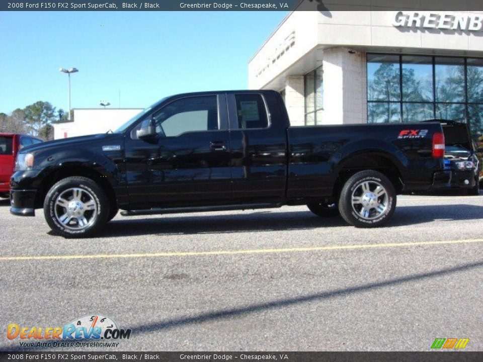 2008 Ford F150 FX2 Sport SuperCab Black / Black Photo #4