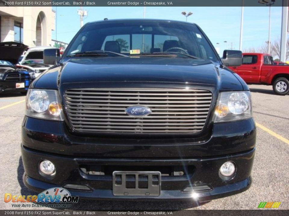 2008 Ford F150 FX2 Sport SuperCab Black / Black Photo #9