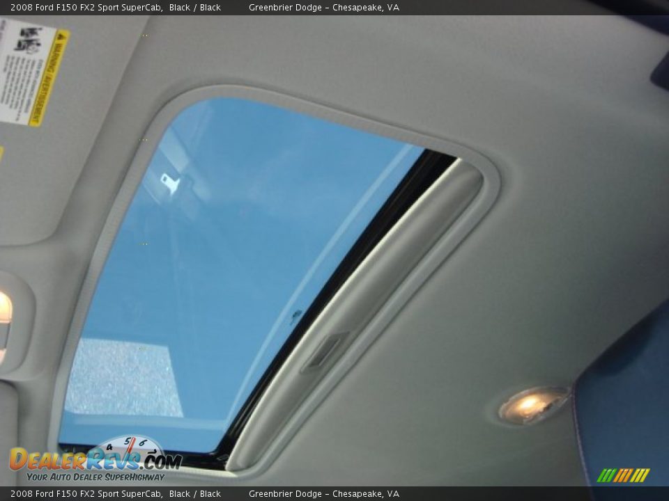 2008 Ford F150 FX2 Sport SuperCab Black / Black Photo #12