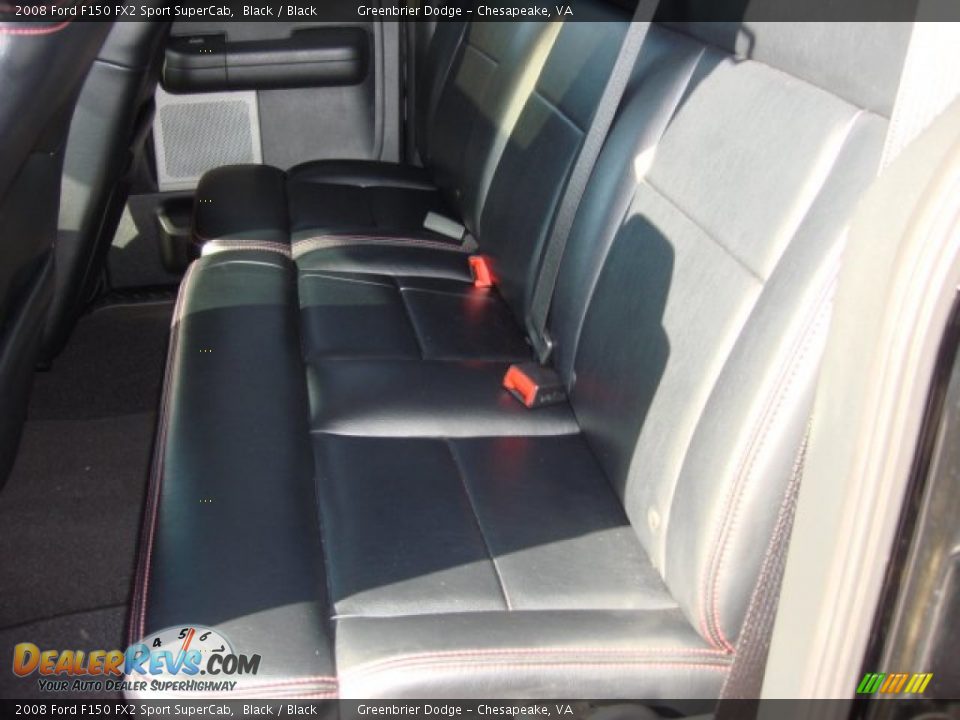 2008 Ford F150 FX2 Sport SuperCab Black / Black Photo #13