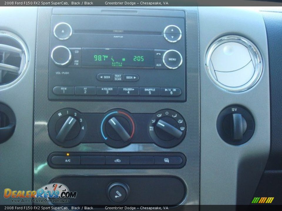 2008 Ford F150 FX2 Sport SuperCab Black / Black Photo #18