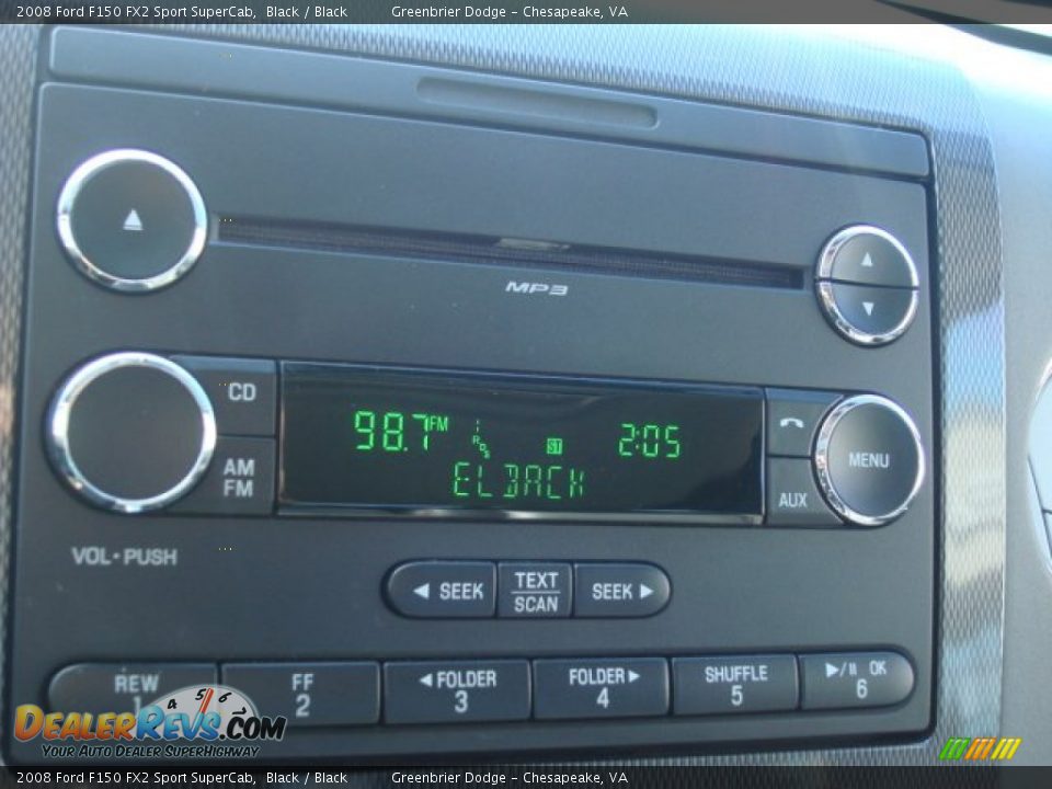 2008 Ford F150 FX2 Sport SuperCab Black / Black Photo #19