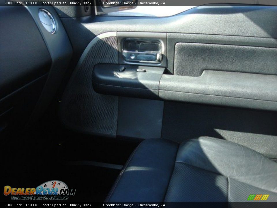 2008 Ford F150 FX2 Sport SuperCab Black / Black Photo #21