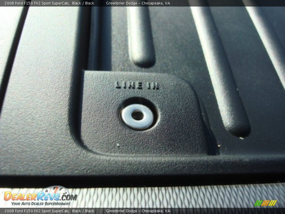 2008 Ford F150 FX2 Sport SuperCab Black / Black Photo #24
