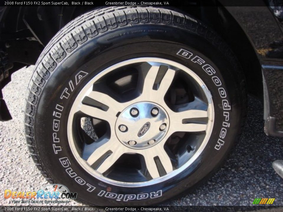 2008 Ford F150 FX2 Sport SuperCab Black / Black Photo #26