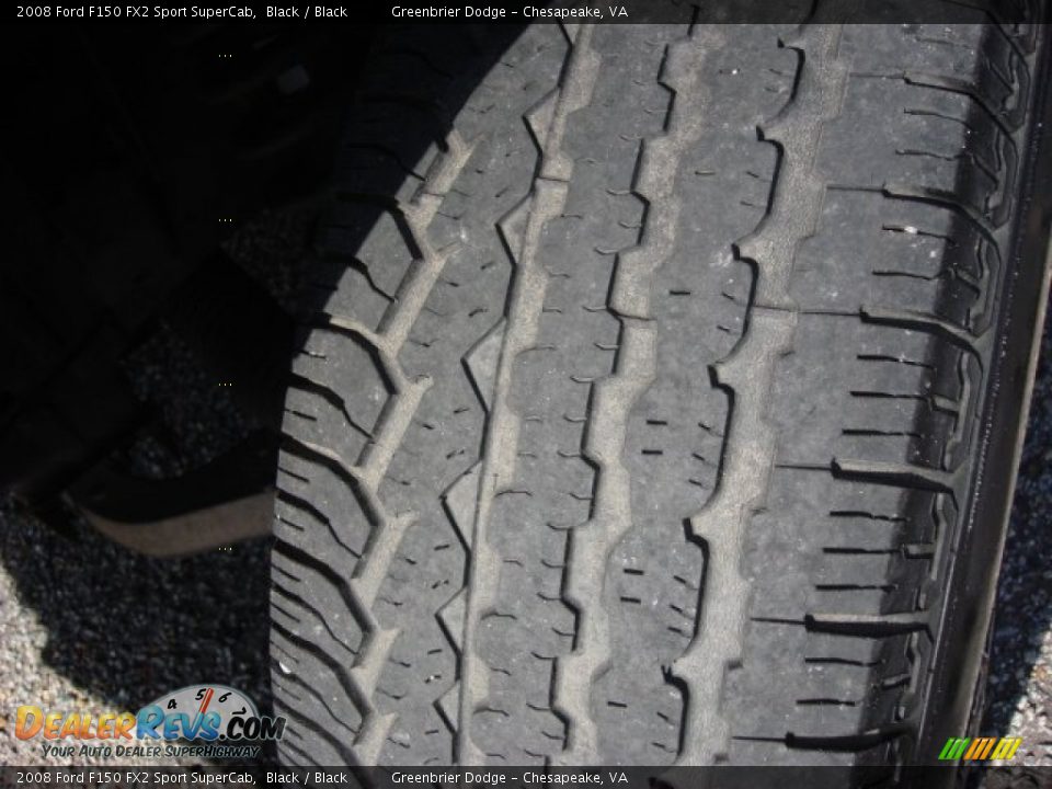 2008 Ford F150 FX2 Sport SuperCab Black / Black Photo #27
