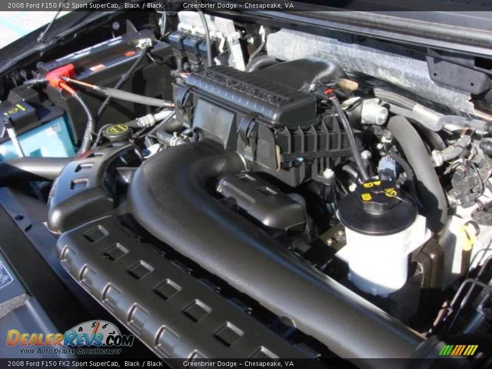 2008 Ford F150 FX2 Sport SuperCab Black / Black Photo #28