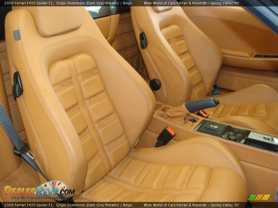 Beige Interior - 2009 Ferrari F430 Spider F1 Photo #15