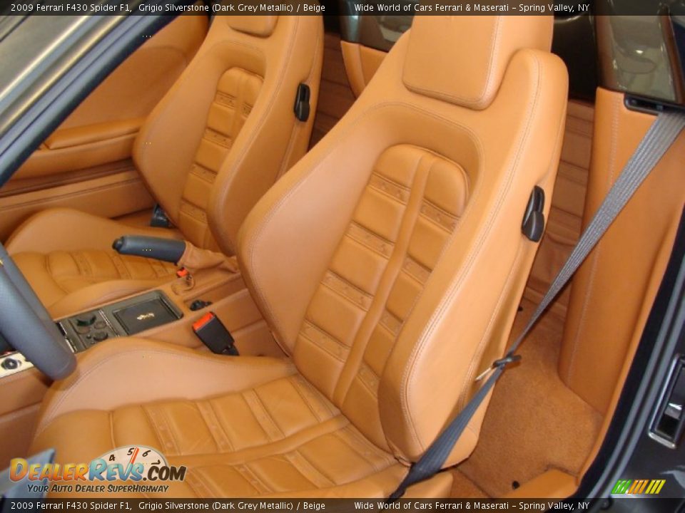 Beige Interior - 2009 Ferrari F430 Spider F1 Photo #18