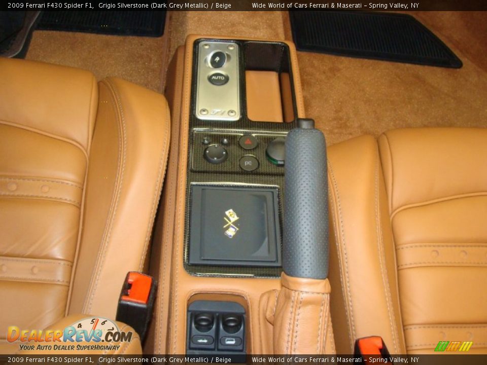 2009 Ferrari F430 Spider F1 Grigio Silverstone (Dark Grey Metallic) / Beige Photo #22