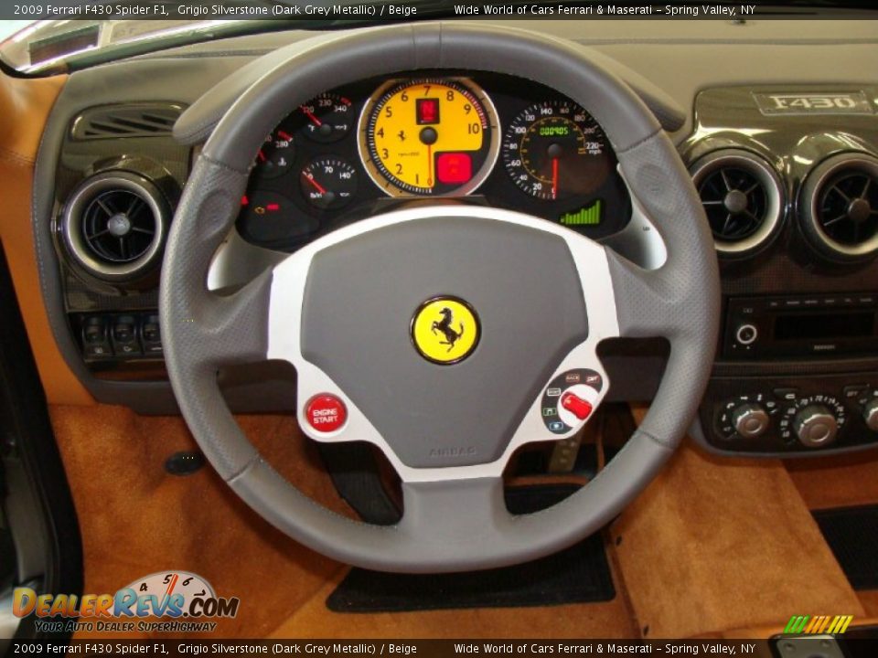 2009 Ferrari F430 Spider F1 Steering Wheel Photo #23