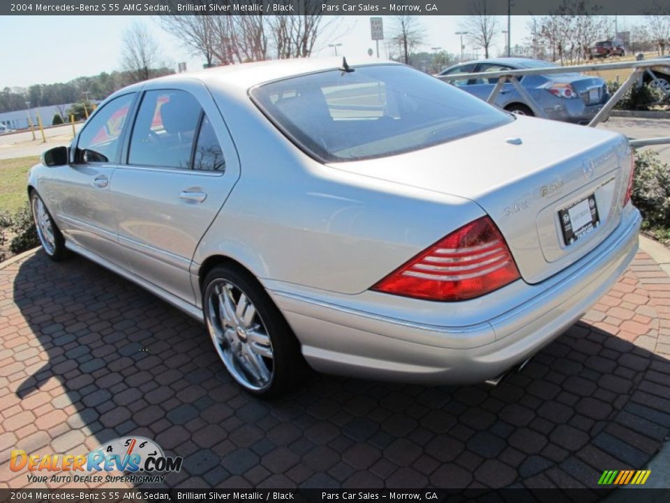 2004 Mercedes-Benz S 55 AMG Sedan Brilliant Silver Metallic / Black Photo #2