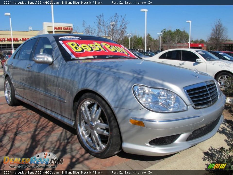 2004 Mercedes-Benz S 55 AMG Sedan Brilliant Silver Metallic / Black Photo #4