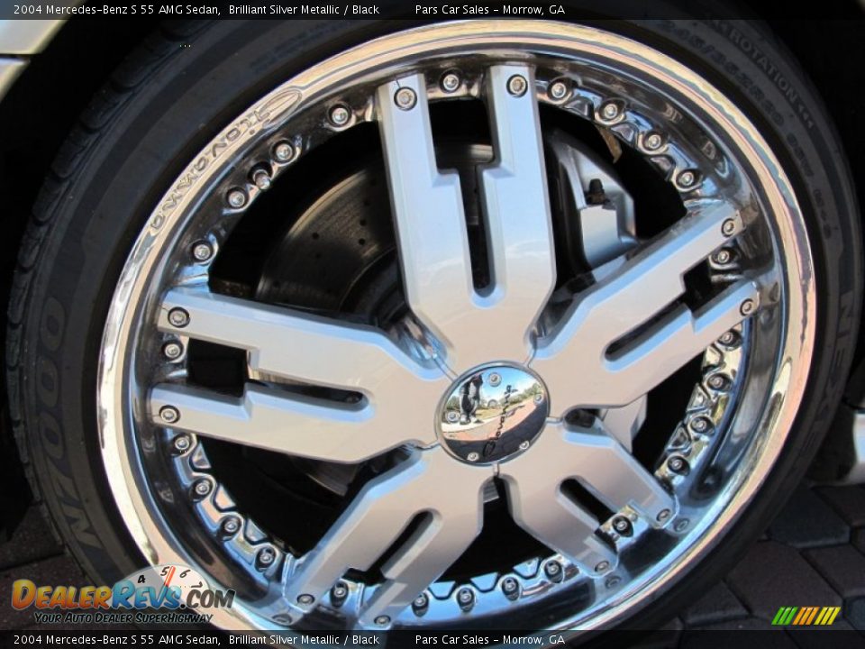 2004 Mercedes-Benz S 55 AMG Sedan Brilliant Silver Metallic / Black Photo #5