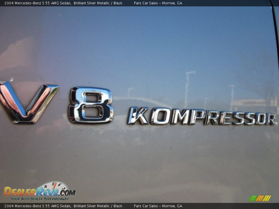 2004 Mercedes-Benz S 55 AMG Sedan Brilliant Silver Metallic / Black Photo #6