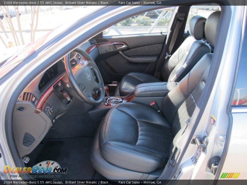2004 Mercedes-Benz S 55 AMG Sedan Brilliant Silver Metallic / Black Photo #7