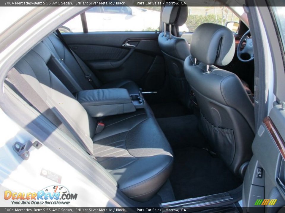 2004 Mercedes-Benz S 55 AMG Sedan Brilliant Silver Metallic / Black Photo #11