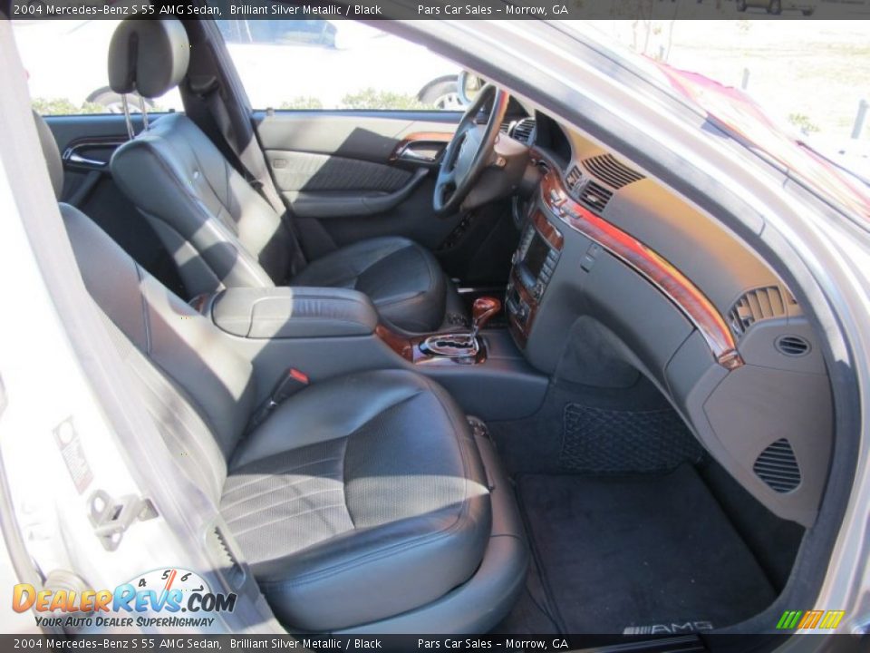 2004 Mercedes-Benz S 55 AMG Sedan Brilliant Silver Metallic / Black Photo #12