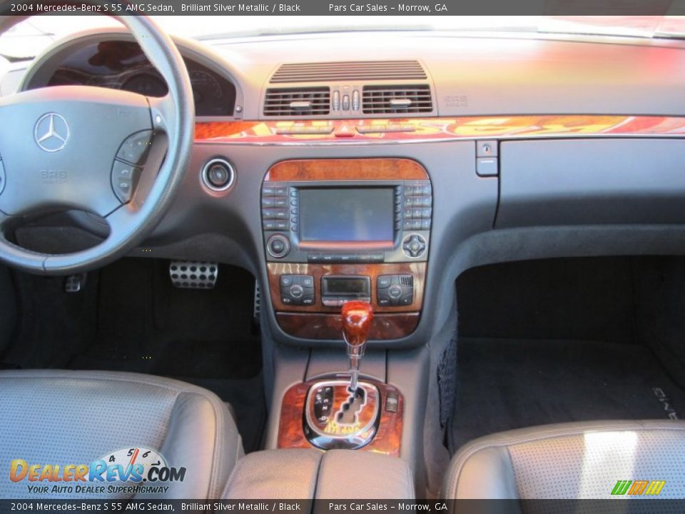 2004 Mercedes-Benz S 55 AMG Sedan Brilliant Silver Metallic / Black Photo #13