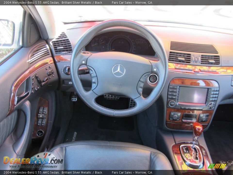 2004 Mercedes-Benz S 55 AMG Sedan Brilliant Silver Metallic / Black Photo #14