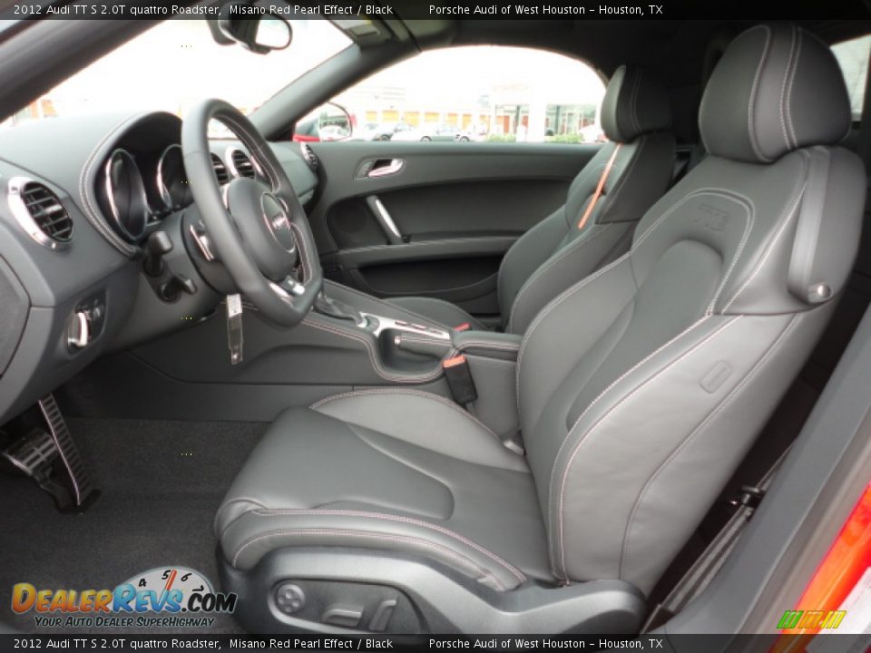 Black Interior - 2012 Audi TT S 2.0T quattro Roadster Photo #7