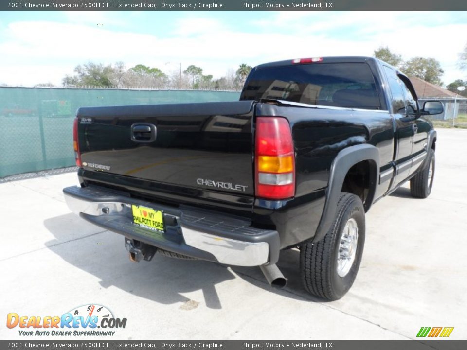 2001 Chevrolet Silverado 2500HD LT Extended Cab Onyx Black / Graphite Photo #3