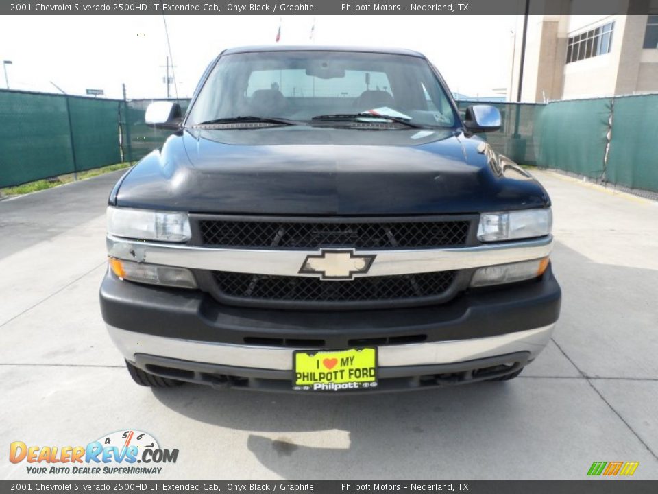 2001 Chevrolet Silverado 2500HD LT Extended Cab Onyx Black / Graphite Photo #8