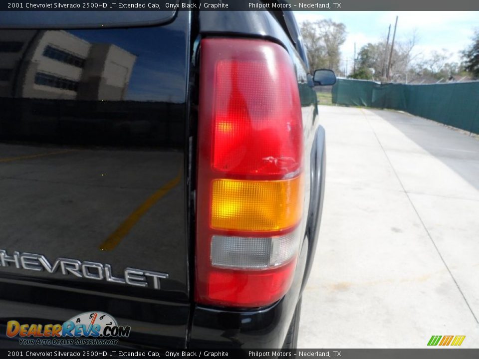 2001 Chevrolet Silverado 2500HD LT Extended Cab Onyx Black / Graphite Photo #17