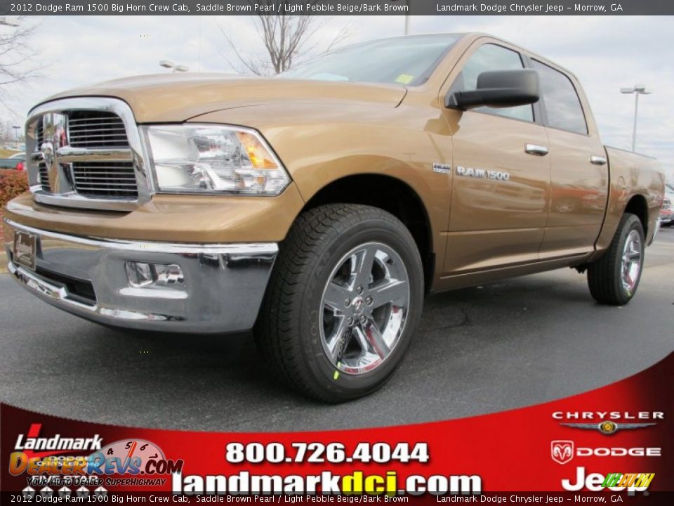 2012 Dodge Ram 1500 Big Horn Crew Cab Saddle Brown Pearl / Light Pebble Beige/Bark Brown Photo #1