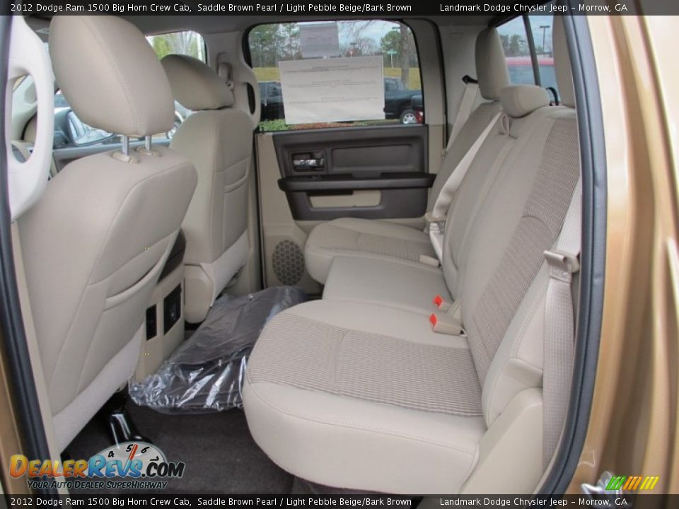 Light Pebble Beige/Bark Brown Interior - 2012 Dodge Ram 1500 Big Horn Crew Cab Photo #8