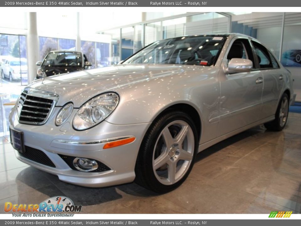 2009 Mercedes-Benz E 350 4Matic Sedan Iridium Silver Metallic / Black Photo #1