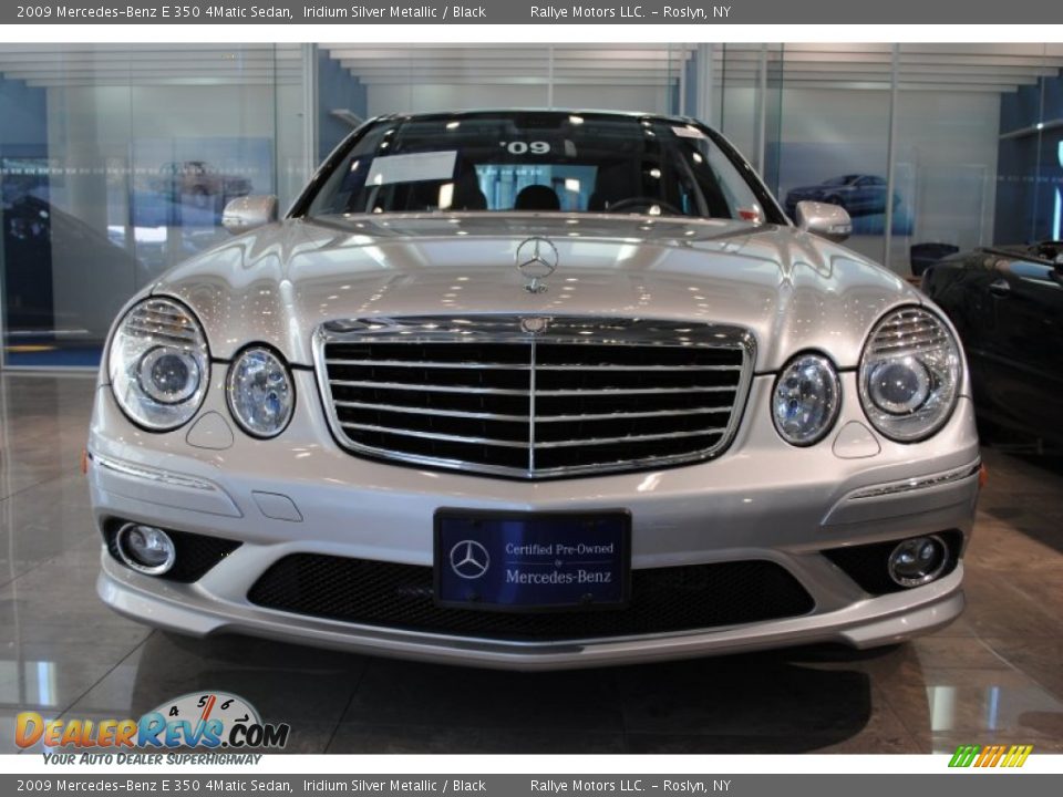 2009 Mercedes-Benz E 350 4Matic Sedan Iridium Silver Metallic / Black Photo #2