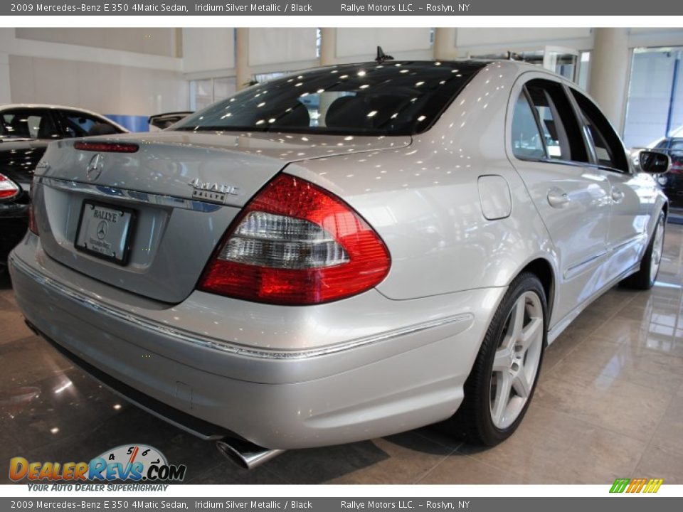 2009 Mercedes-Benz E 350 4Matic Sedan Iridium Silver Metallic / Black Photo #4