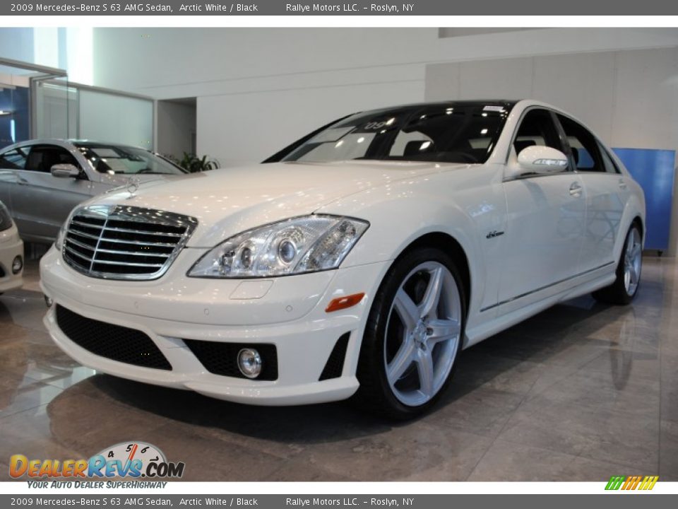 2009 Mercedes-Benz S 63 AMG Sedan Arctic White / Black Photo #1