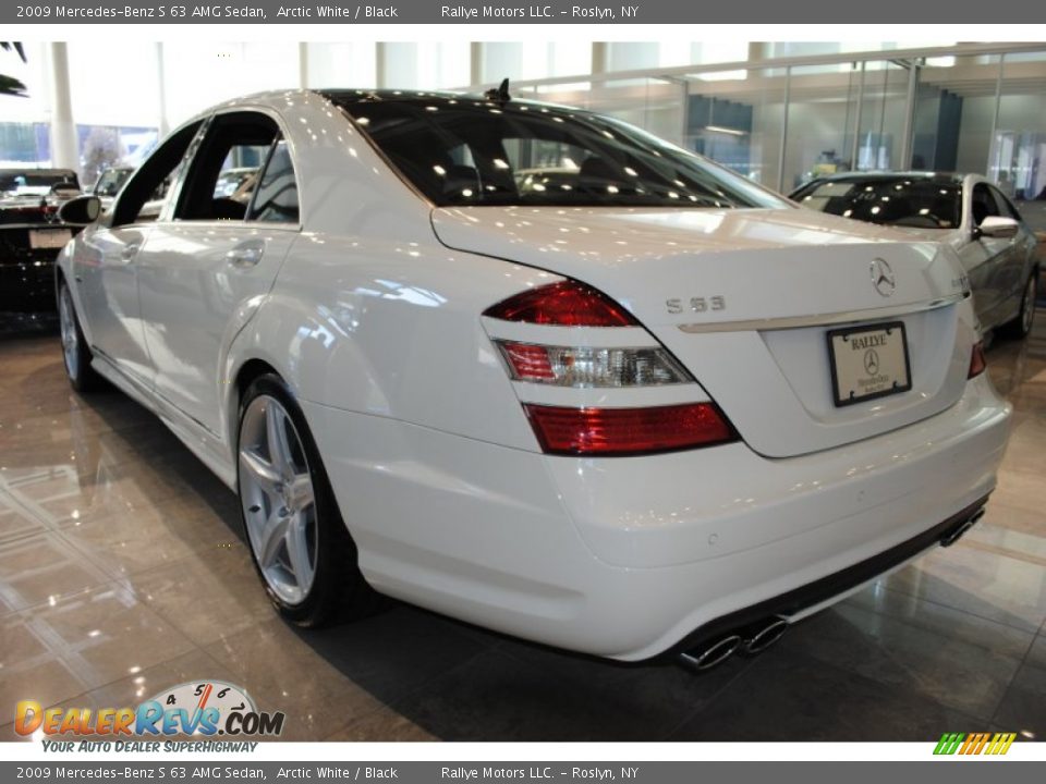 2009 Mercedes-Benz S 63 AMG Sedan Arctic White / Black Photo #3