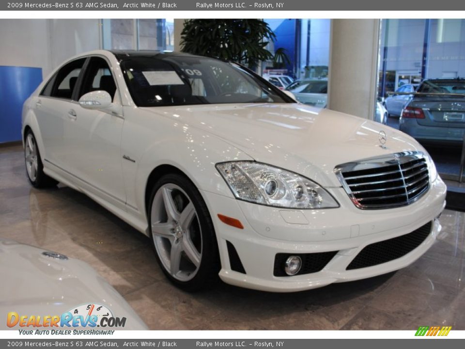 2009 Mercedes-Benz S 63 AMG Sedan Arctic White / Black Photo #6