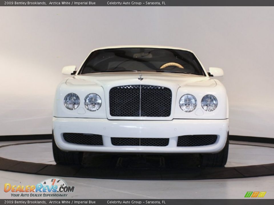 2009 Bentley Brooklands Arctica White / Imperial Blue Photo #2