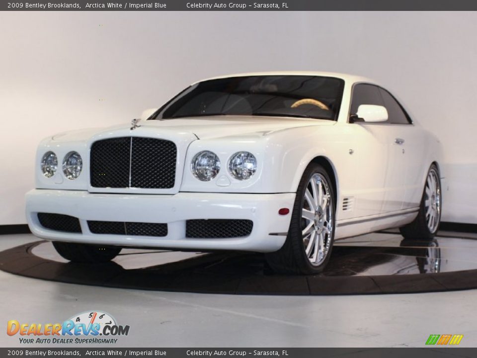 2009 Bentley Brooklands Arctica White / Imperial Blue Photo #3