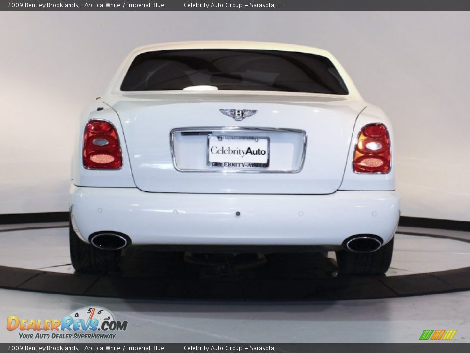 2009 Bentley Brooklands Arctica White / Imperial Blue Photo #6