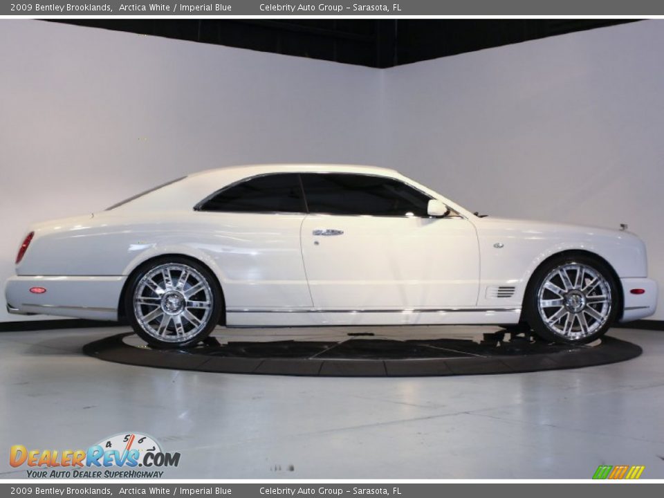 2009 Bentley Brooklands Arctica White / Imperial Blue Photo #8