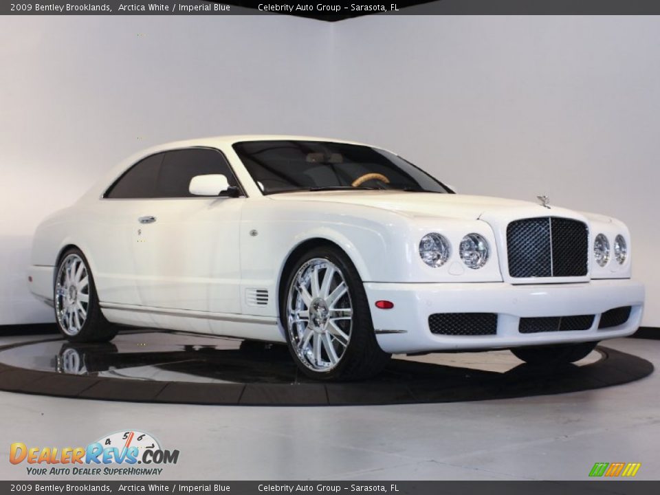 2009 Bentley Brooklands Arctica White / Imperial Blue Photo #9