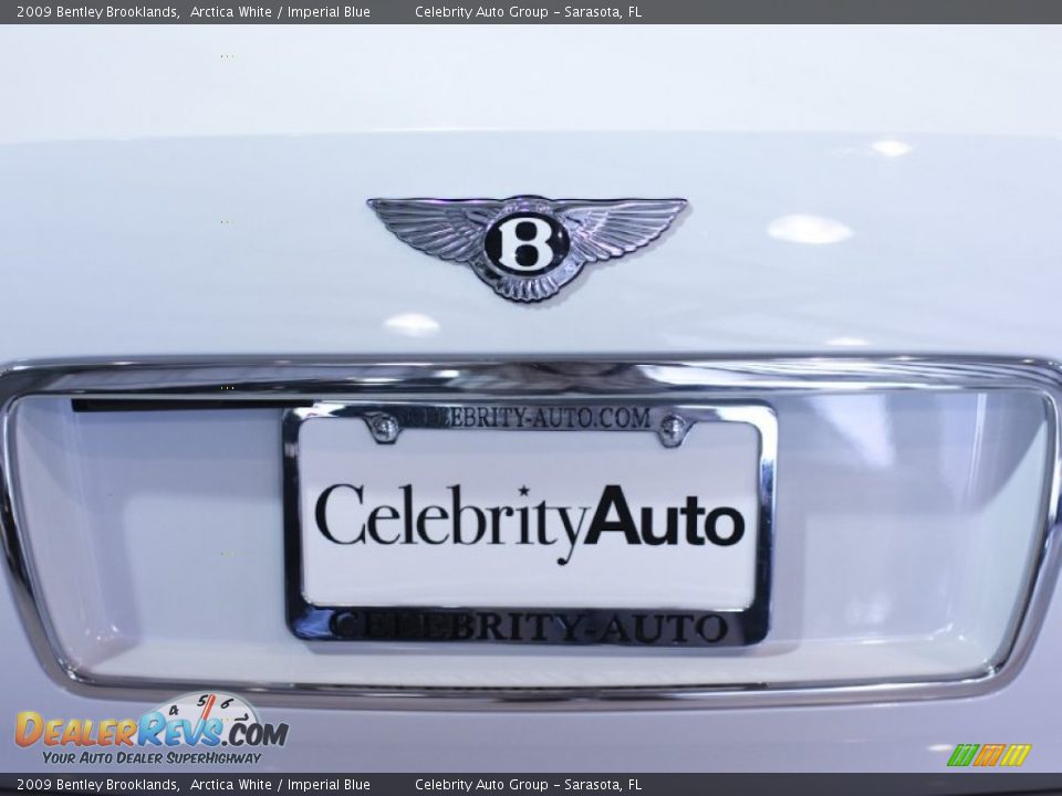 2009 Bentley Brooklands Arctica White / Imperial Blue Photo #28