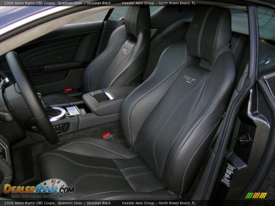 Obsidian Black Interior - 2009 Aston Martin DBS Coupe Photo #14