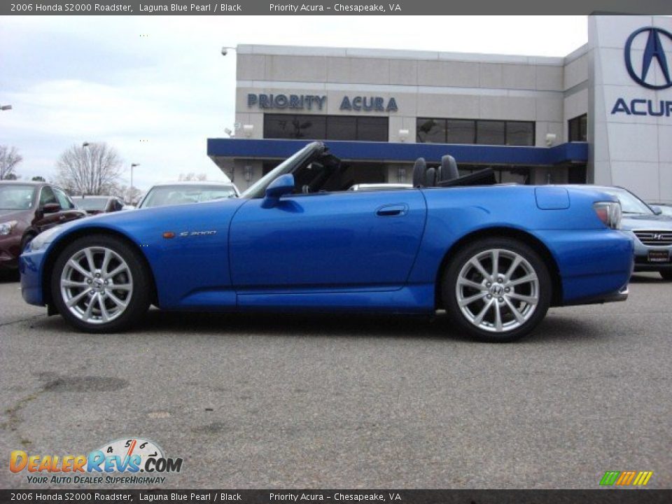 2006 Honda S2000 Roadster Laguna Blue Pearl / Black Photo #3