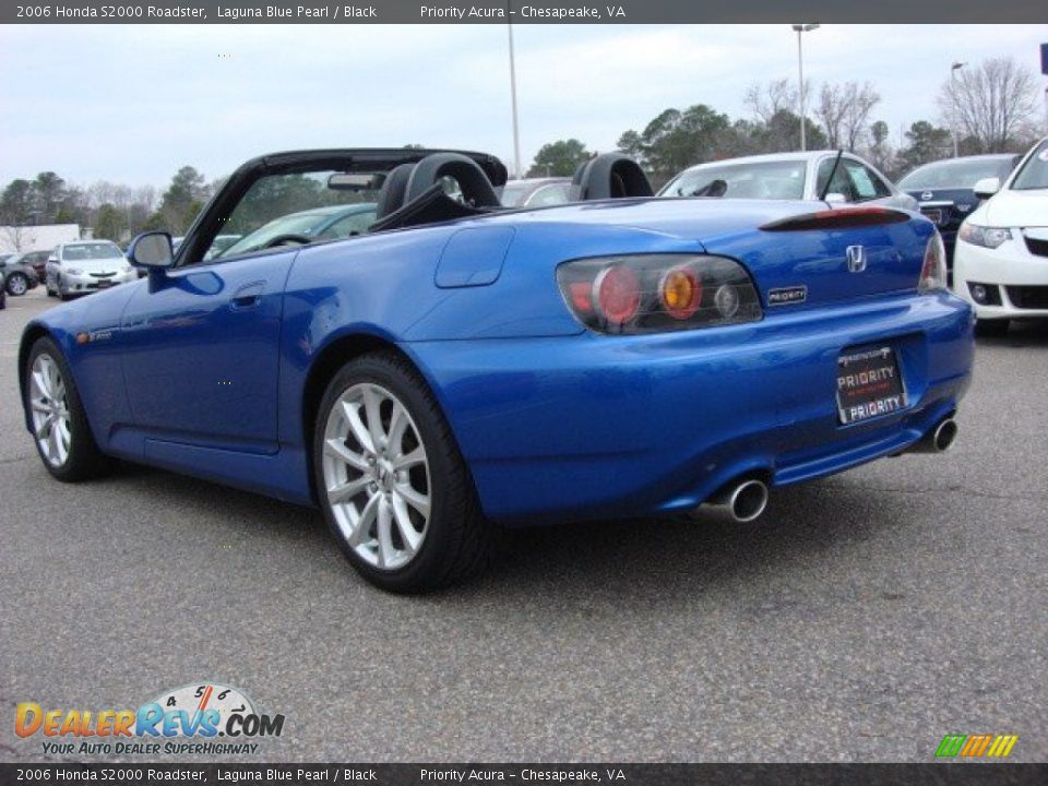 2006 Honda S2000 Roadster Laguna Blue Pearl / Black Photo #4