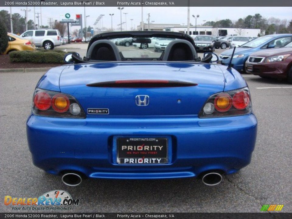 2006 Honda S2000 Roadster Laguna Blue Pearl / Black Photo #5