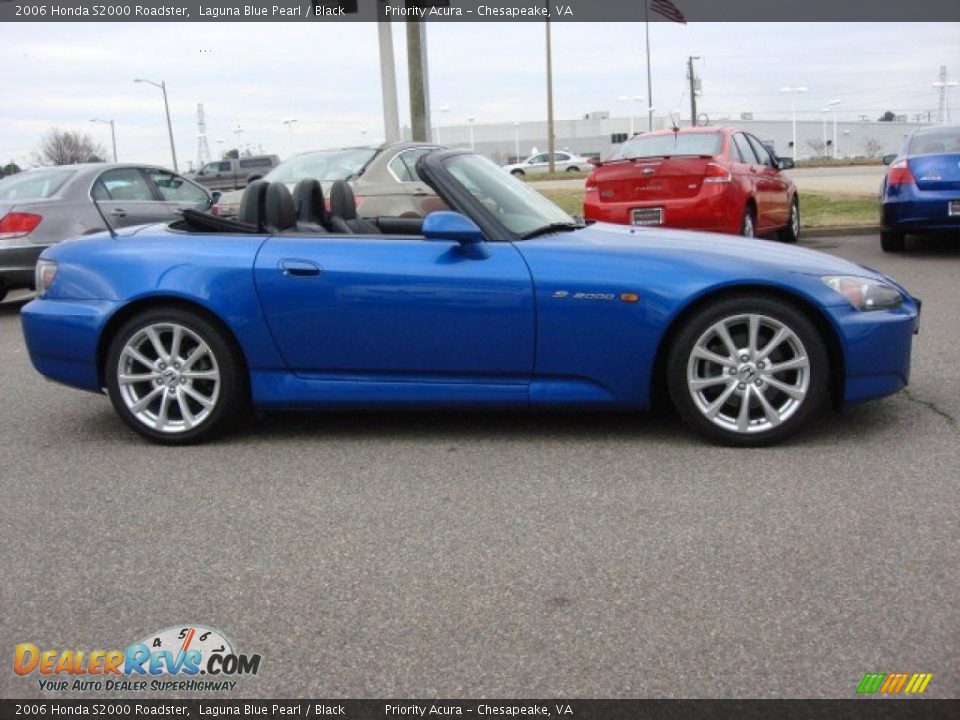 2006 Honda S2000 Roadster Laguna Blue Pearl / Black Photo #7