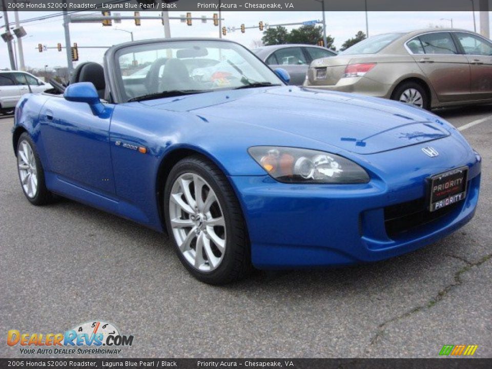 2006 Honda S2000 Roadster Laguna Blue Pearl / Black Photo #8