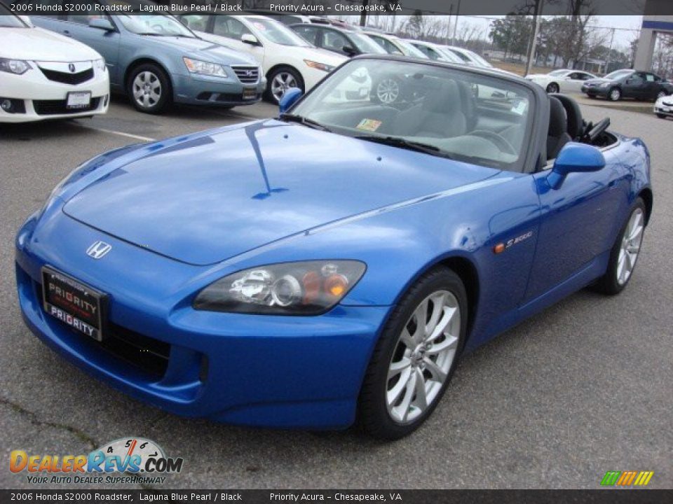 2006 Honda S2000 Roadster Laguna Blue Pearl / Black Photo #10